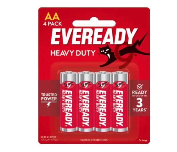 AA 4PCK EVEREADY BATTERIES