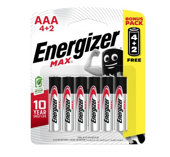 AAA 4+2 ENERGISER MAX