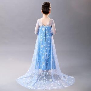 Princess Blue Costume Dress for Girls - Image 5