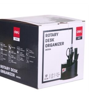 Deli Rotary Desk Organizer 17pcs Set - Image 3