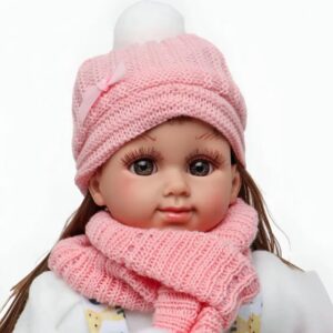 15 Inch Premium Cotton Winter Fashion Doll with Knitted Outfit - Image 3