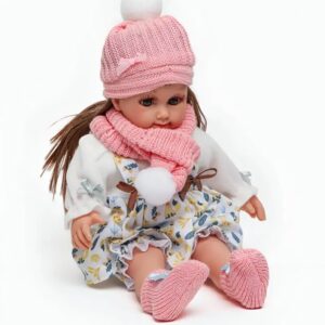 15 Inch Premium Cotton Winter Fashion Doll with Knitted Outfit - Image 4