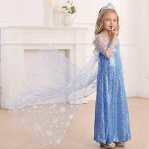 Princess Blue Costume Dress for Girls - Image 3