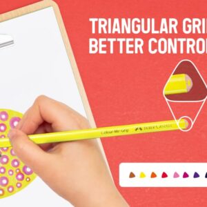 Faber-Castell Triangular Colour Pencil Set – Pack of 36 | Super Soft, Smooth - Image 4