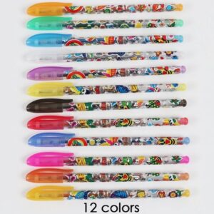 Foska Glitter Gel pen 12pc 2.0mm - Image 6