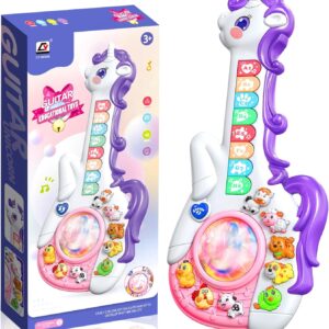 Interactive Learning Unicorn Guitar Toy - Image 1