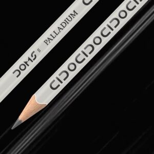 Doms Palladium Xtra Dark HB/2 Triangular Body Includes 1 E-Racer Erasers & 1 Long Point Sharpener - Image 3