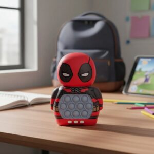 Speed Push Pop Game – Superhero Quick Push Fidget Toy with Light & Sound, Handheld Reaction Game for Kids (16.1cm) - Image 2