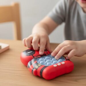Speed Push Pop Game – Superhero Quick Push Fidget Toy with Light & Sound, Handheld Reaction Game for Kids (16.1cm) - Image 3