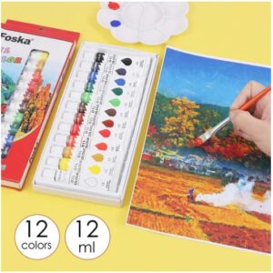 Foska Oil Color 12pcs 12 ml - Image 5