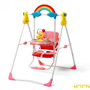 Rainbow Deluxe Baby Swing Set -Safe and Comfortable - Image 1