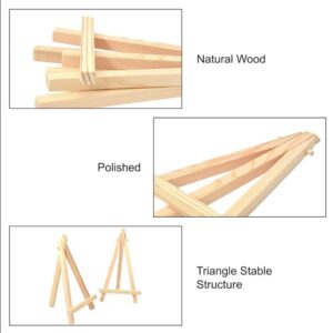 6-Piece Mini Wooden Tabletop Display Easel Set - Image 4