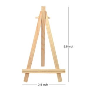 6-Piece Mini Wooden Tabletop Display Easel Set - Image 3
