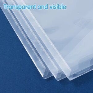 Deli F705 A4 File Bag | Clear Plastic Document Wallet with Snap Button - Image 4