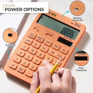 Deli RIO M01541: A Vibrant and Efficient 12-Digit Desktop Calculator - Image 3