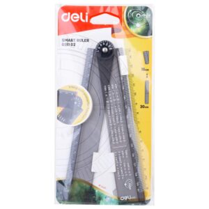 Deli Orbit Smart Ruler Foldable Integrated Protractor Function - Image 5