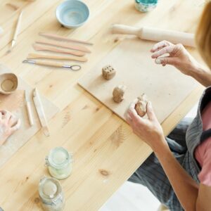 5-Piece Wooden Pottery & Clay Sculpting Tool Set - Image 3