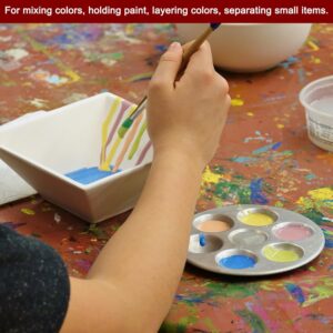 Paint Palette Tray 9" x 4.3" 12 Wells Aluminum Rectangle Paint Mixing Pallet DIY Painting - Image 4