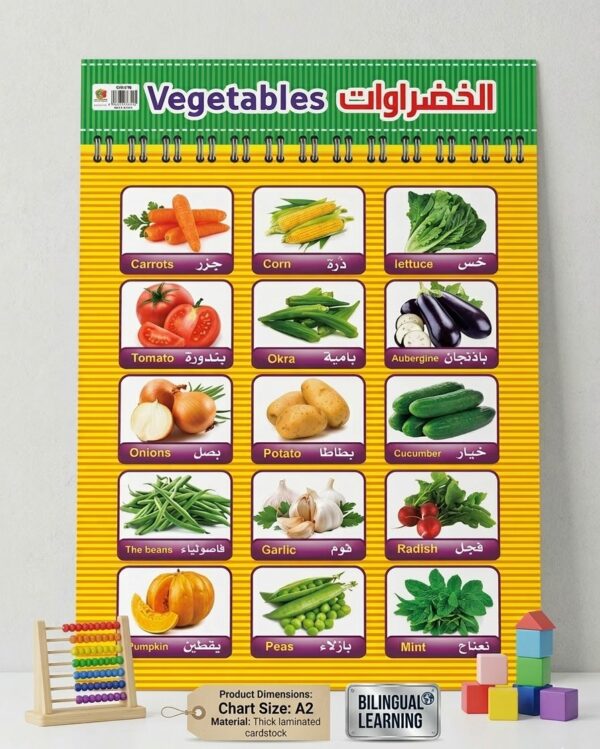 VEGETABLE CHART LEARN