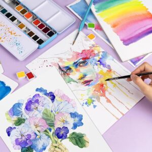 Pan Wen Bo Professional Watercolour Pad – A4 Size 180gsm Acid-Free Paper, 24 Sheets - Image 4