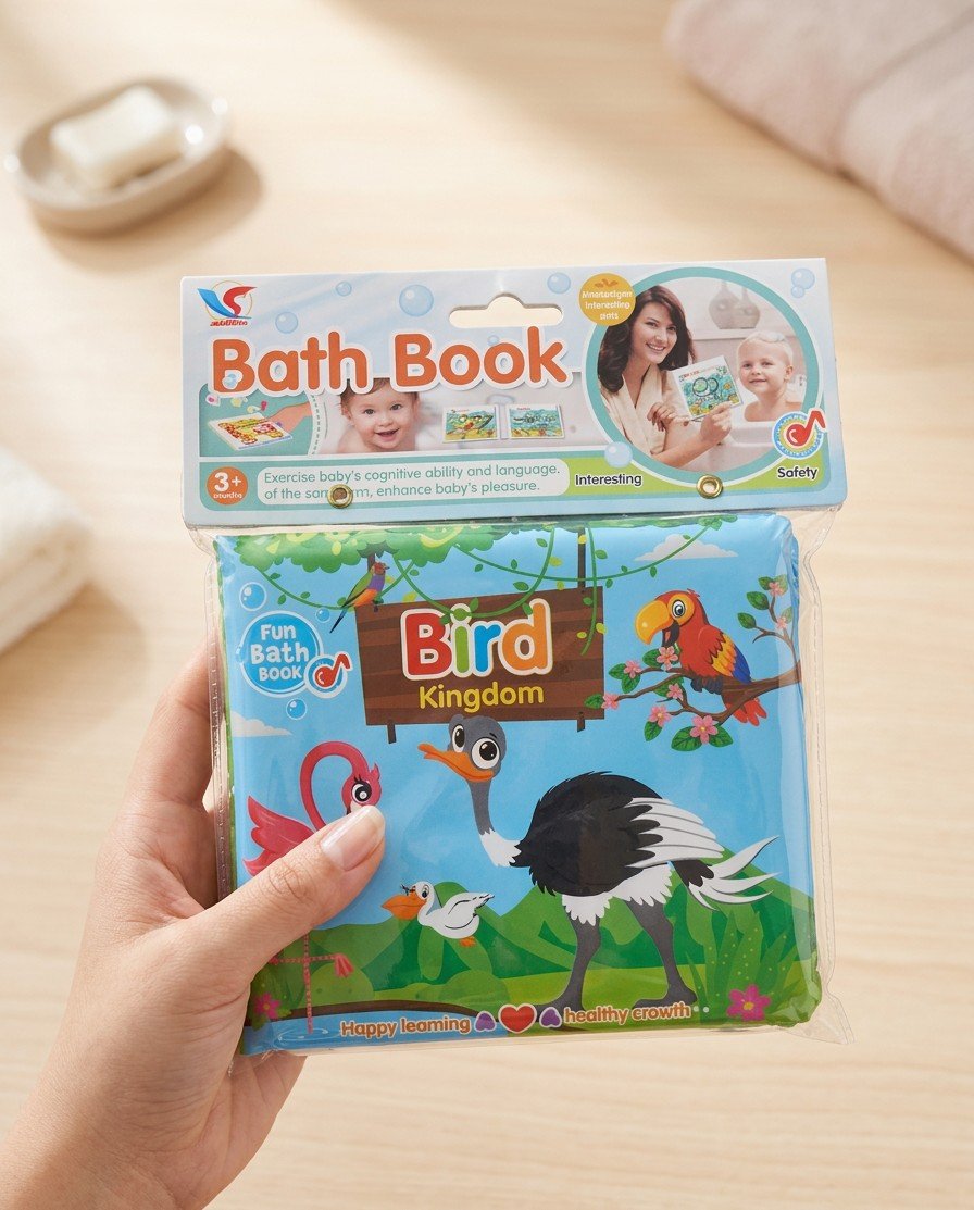 Baby Bath Books Bathtub Toys Floating Waterproof Educational Bath Toy ...