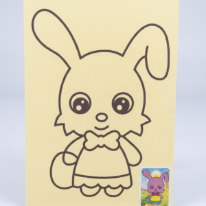 DIY Sand Art Rabbit Kit for Kids – Creative Sensory Painting Set with 8 Vibrant Colors, - Image 2