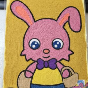 DIY Sand Art Rabbit Kit for Kids – Creative Sensory Painting Set with 8 Vibrant Colors, - Image 3