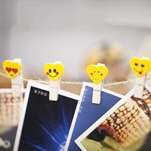 Emoji Heart Wooden Clip Set - Image 5