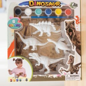 Dinosaur Painting Kit for Kids - 3D Arts & Crafts Set -6 color - Image 4