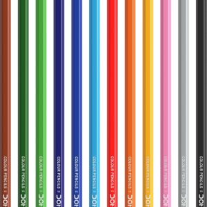 DOMS Super Soft Colour Pencils – 12 Vibrant Shades in Premium Flat Tin Box - Image 4
