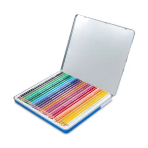 DOMS 24 Assorted Color Pencils in Premium Tin Box – Vibrant & Smooth for All Artists - Image 3