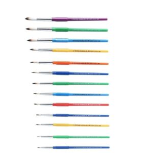 Faber Castell 13 Round Tri -Grip Brushes Synthetic Hair - Image 3