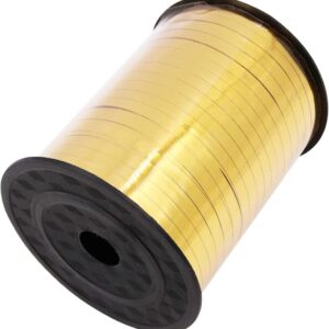 Metallic Gold Crimped Curling Ribbon – 400 Yard Balloon String Spool - Image 4
