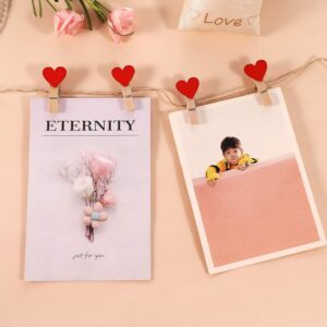 Decorative heart-shaped wooden 12PCS - Image 6