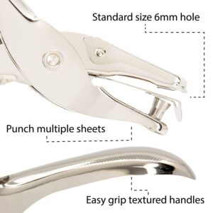 Deli 0114 All-Metal Single Hole Plier Punch – 8 Sheet Capacity - Image 5