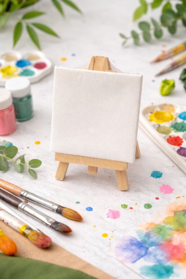 minin canvas with stand