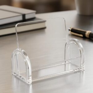 Foska Desktop Name Card Holder – 90-Card Capacity - Image 1