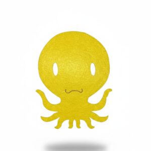 Premium Colorful Felt Octopus Coasters – 6-Piece Heat-Resistant Drink Mat Set –DIY Craft Appliques for Kids' - Image 2