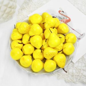 Happy Handmade Mini Artificial Pears 6pcs - Image 2