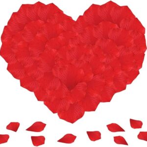 200PCS Artificial Red Rose Petals, Silk Fabric Flower Petals For Parties - Image 4