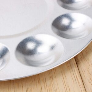 Aluminium Paint Mixing Palette, 10 Compartments Round - Image 6