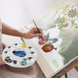 Aluminium Paint Mixing Palette, 10 Compartments Round - Image 3