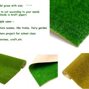 Artificial Model Grass Mat for Diorama Decoration,50×50cm DIY Model Grass Mat - Image 5