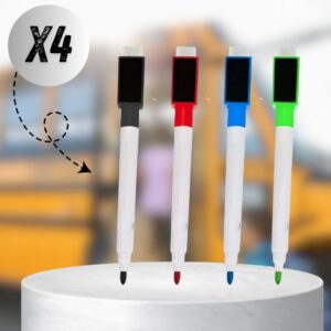 4-color board marker set with eraser/color board marker pen - Image 4