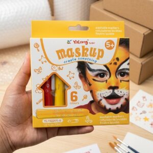 Yalong Mask-Up Washable Face Paint Sticks for Kids – 6 Vibrant Colors 1PC - Image 4
