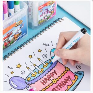 Deli Super Wings 2-in-1 Stamp and Felt Tip Marker Set C-10904 - Image 3