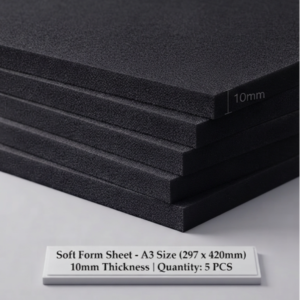 Soft Form Sheet - A3 Size (297 x 420mm) Matte Black 10mm 1PC - Image 1
