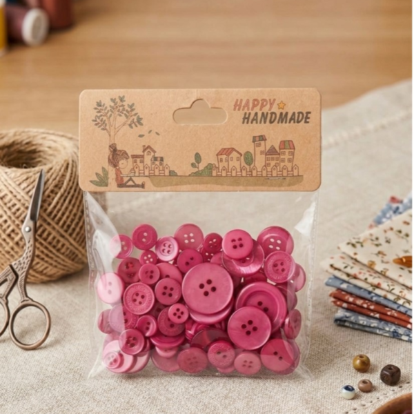 pink buttons